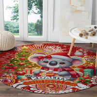 Koality Christmas Round Carpet Cute Aussie Koala Holiday - Wonder Print Shop
