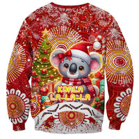 Koality Christmas Sweatshirt Cute Aussie Koala Holiday - Wonder Print Shop