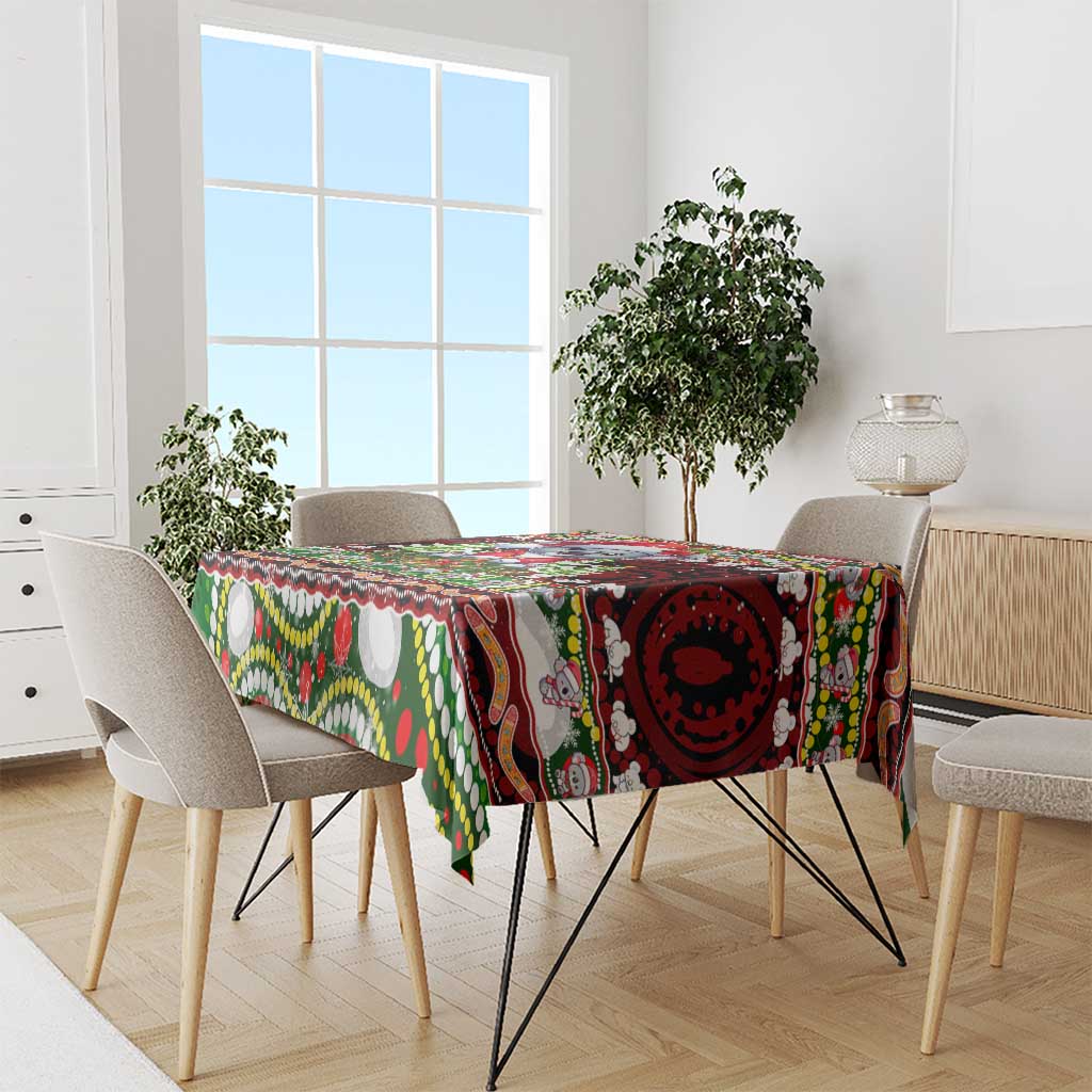 Koala Christmas Tablecloth Australia Aboriginal Cute Santa Koalas - Wonder Print Shop