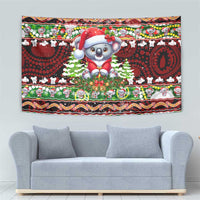 Koala Christmas Tapestry Australia Aboriginal Cute Santa Koalas - Wonder Print Shop