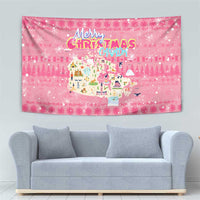 Merry Christmas Canada Tapestry Xmas Travel Map - Wonder Print Shop