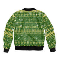 Merry Christmas Switzerland Bomber Jacket Xmas Travel Map - Wonder Print Shop