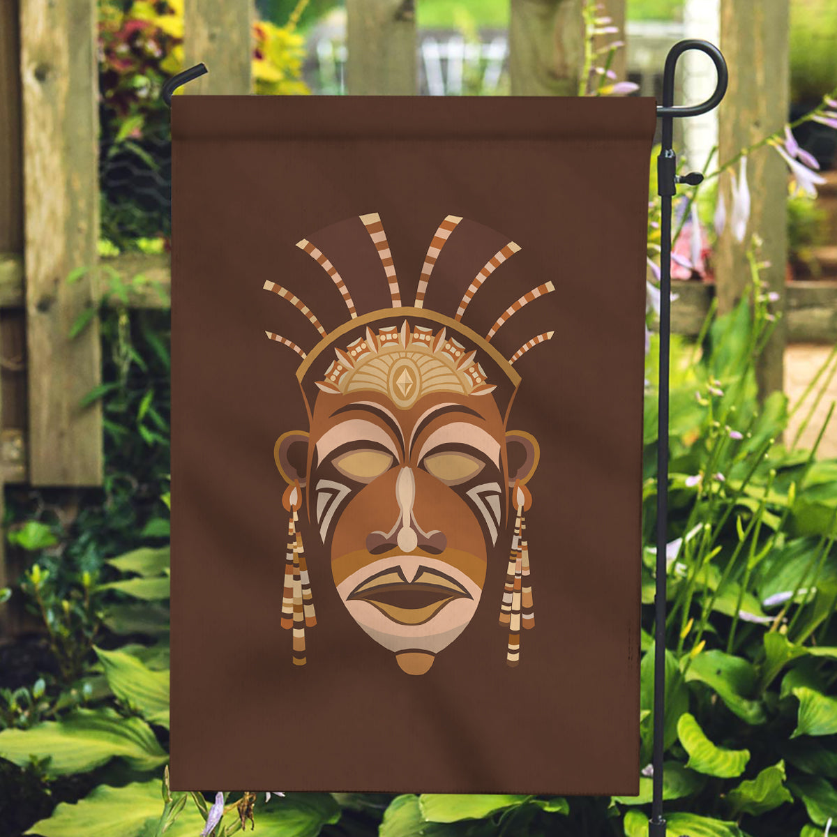 African Women Garden Flag Tribal Ethnic Mask - Wonder Print Shop