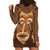 African Women Hoodie Dress Tribal Ethnic Mask - Wonder Print Shop