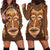 African Women Hoodie Dress Tribal Ethnic Mask - Wonder Print Shop