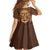 African Women Kid Short Sleeve Dress Tribal Ethnic Mask - Wonder Print Shop