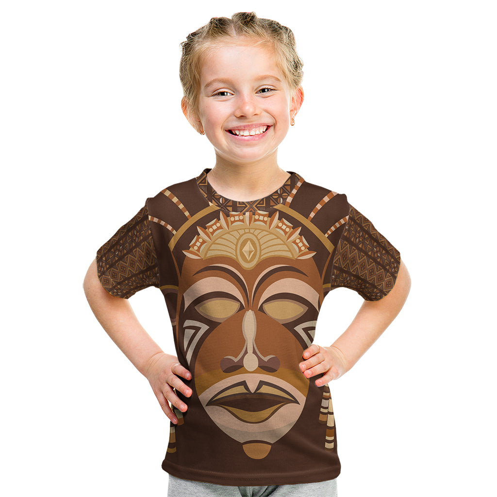 African Women Kid T Shirt Tribal Ethnic Mask