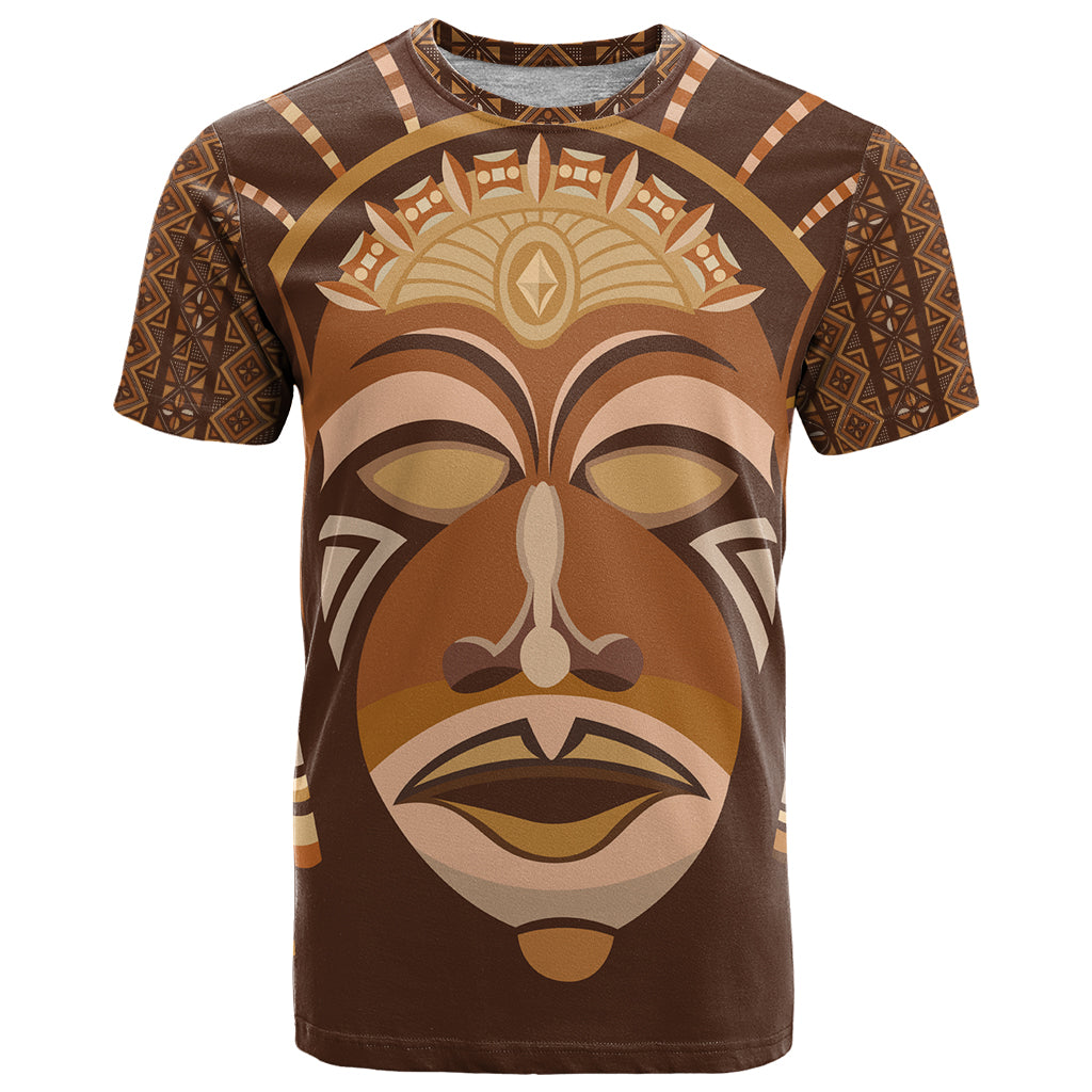 African Women T Shirt Tribal Ethnic Mask