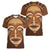 African Women Women V Neck T Shirt Tribal Ethnic Mask