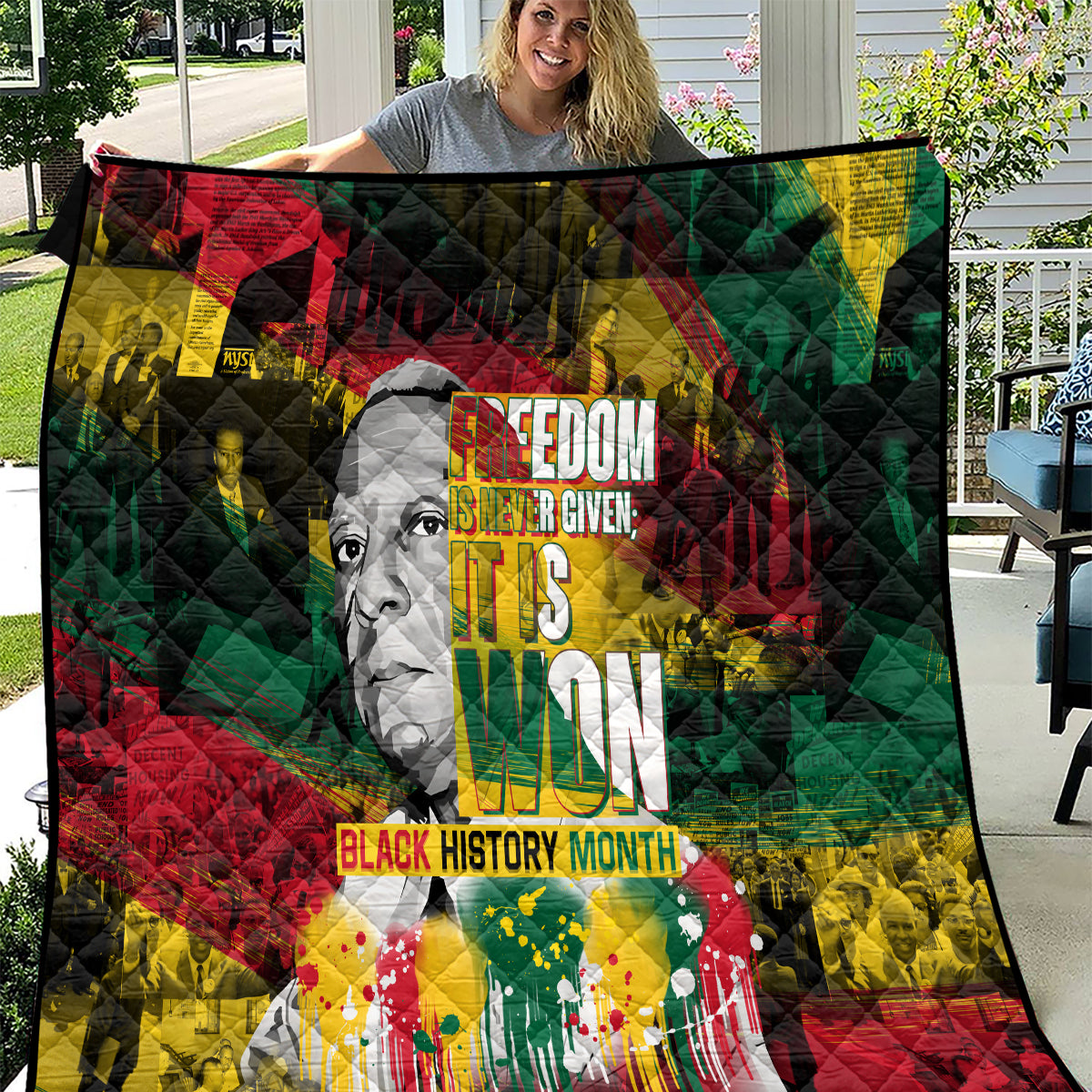 Freedom Is Never Given It Is Won Quilt Asa Philip Randolph