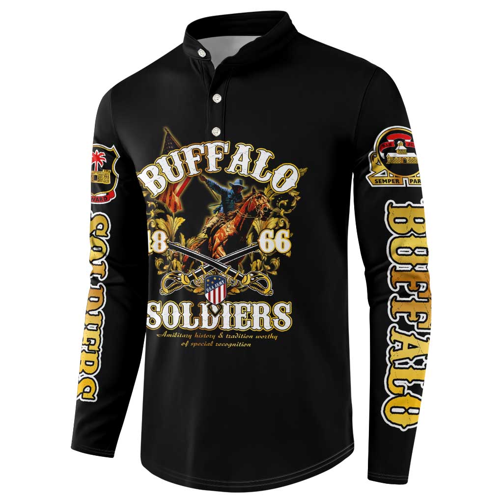 Buffalo Soldiers 1866-1944 Button Sweatshirt American Legend