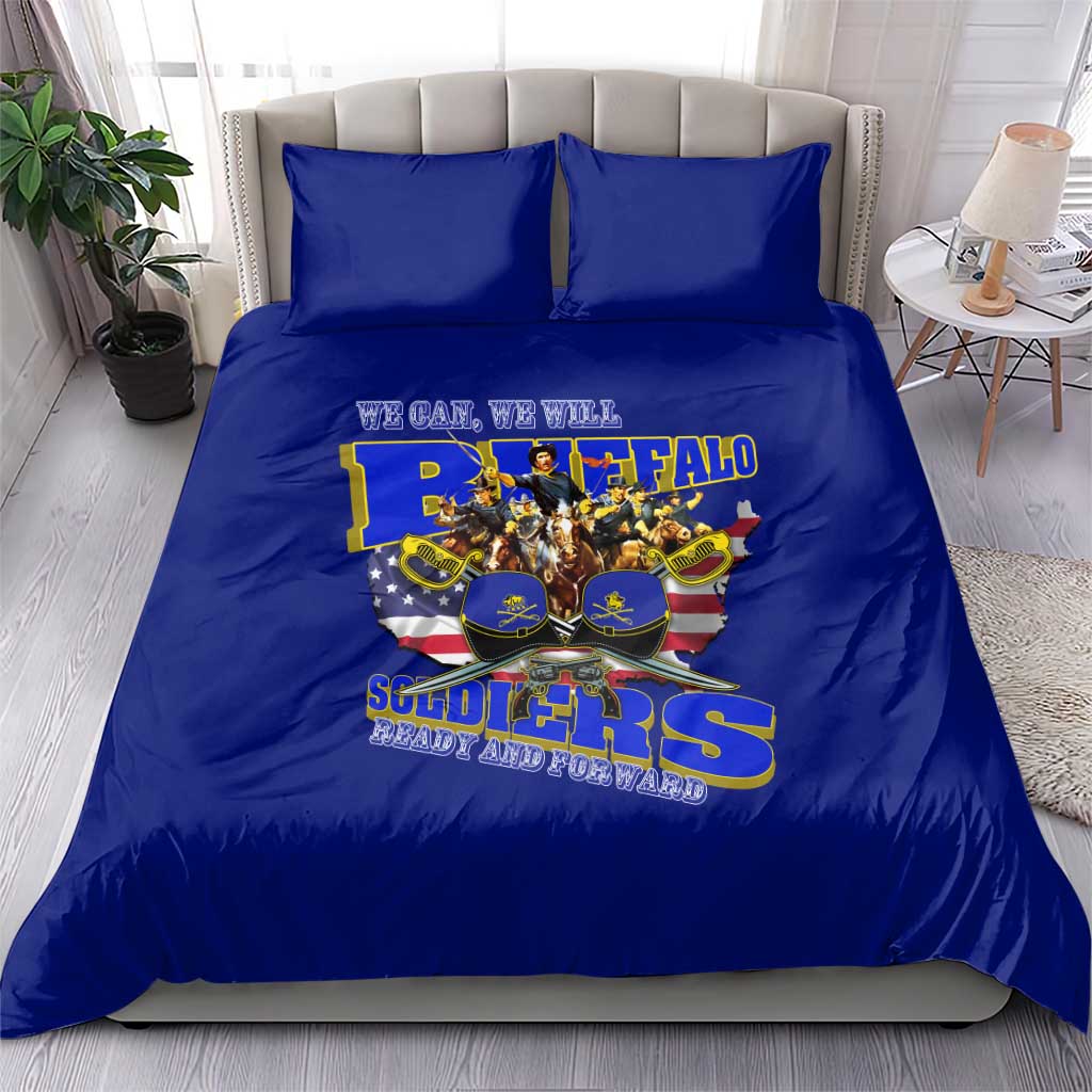 We Can We Will Buffalo Soldiers Bedding Set Ready and Forward