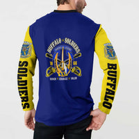 We Can We Will Buffalo Soldiers Button Sweatshirt Ready and Forward