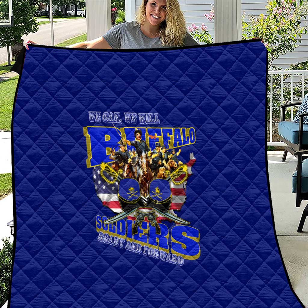 We Can We Will Buffalo Soldiers Quilt Ready and Forward