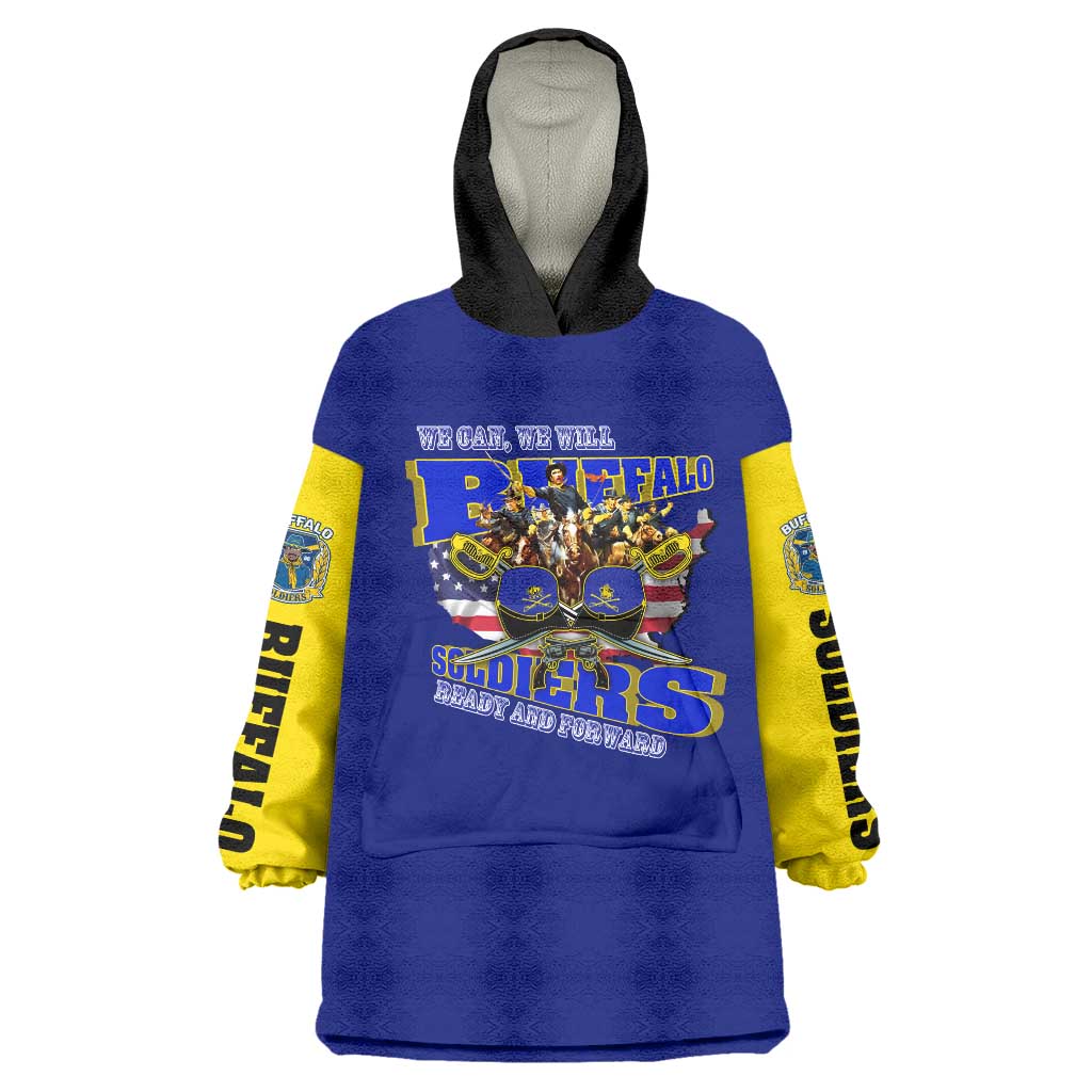 We Can We Will Buffalo Soldiers Wearable Blanket Hoodie Ready and Forward