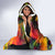 The Legend of Reggae Hooded Blanket Bob One Love Colorful Art