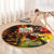 The Legend of Reggae Round Carpet Bob One Love Colorful Art