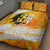 Legend Bob Reggae Quilt Bed Set One Love One Heart Tropical Leaf