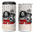 King of Reggae Legend Bob 4 in 1 Can Cooler Tumbler Lion Rastafari Cannabis Typography Style