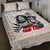 King of Reggae Legend Bob Quilt Bed Set Lion Rastafari Cannabis Typography Style