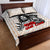 King of Reggae Legend Bob Quilt Bed Set Lion Rastafari Cannabis Typography Style