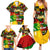 Black History Month Family Matching Summer Maxi Dress and Hawaiian Shirt Strength Love and Justice Typography