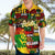 Black History Month Hawaiian Shirt Strength Love and Justice Typography