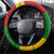 Black History Month Steering Wheel Cover Strength Love and Justice Typography