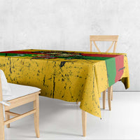 Black History Month Tablecloth Strength Love and Justice Typography