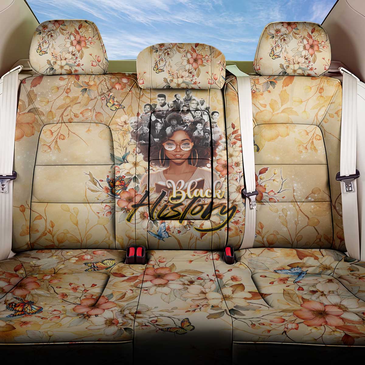 Black History My Roots Back Car Seat Cover Civil Rights Leaders African Women