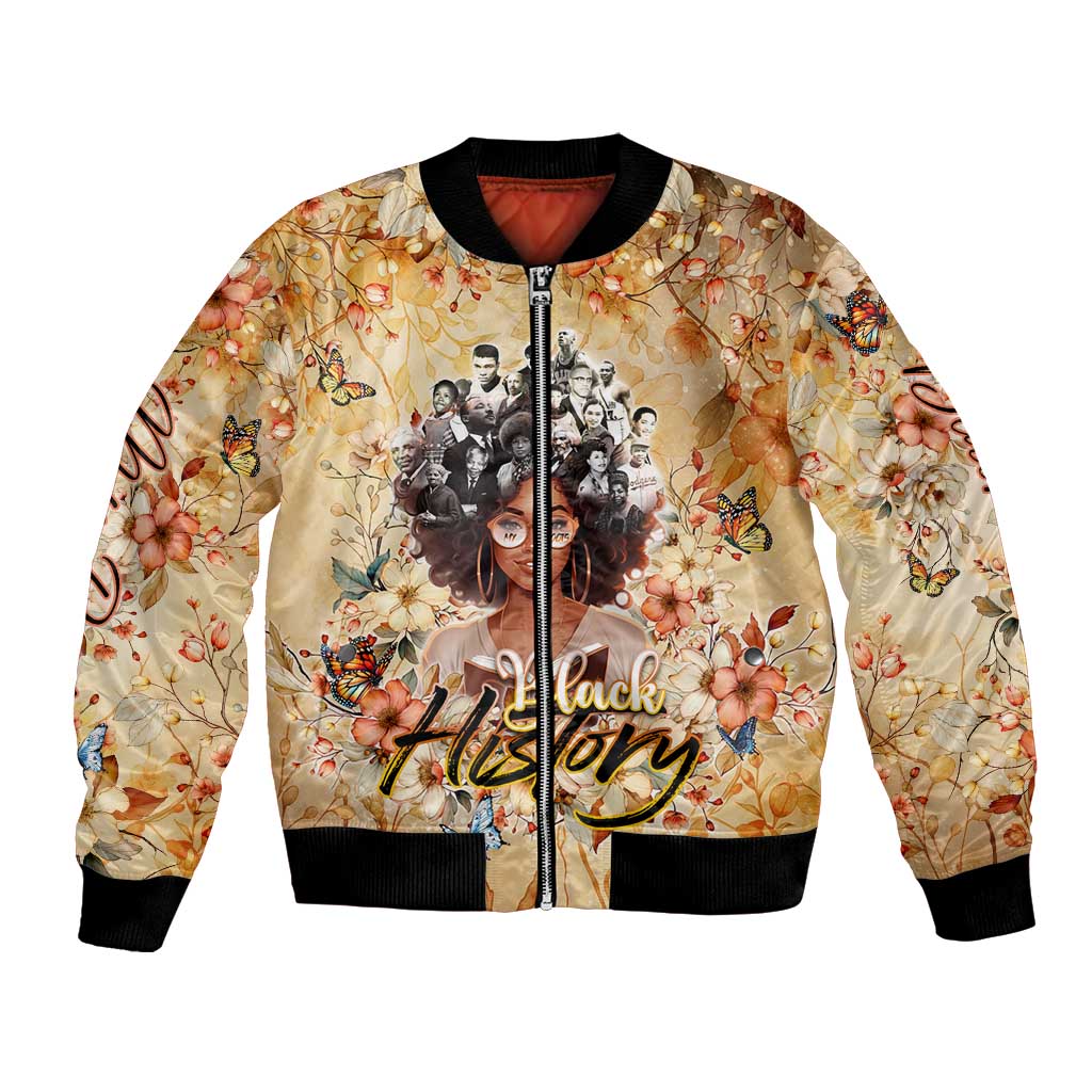 Black History My Roots Bomber Jacket Civil Rights Leaders African Women