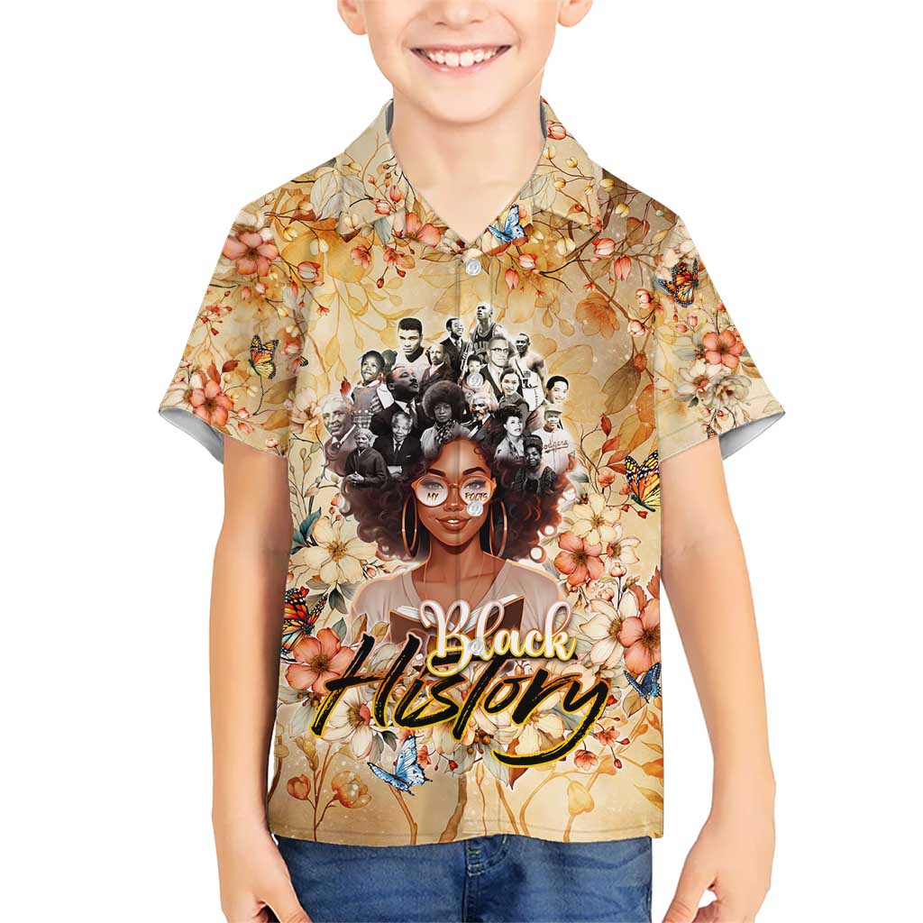 Black History My Roots Kid Hawaiian Shirt Civil Rights Leaders African Women