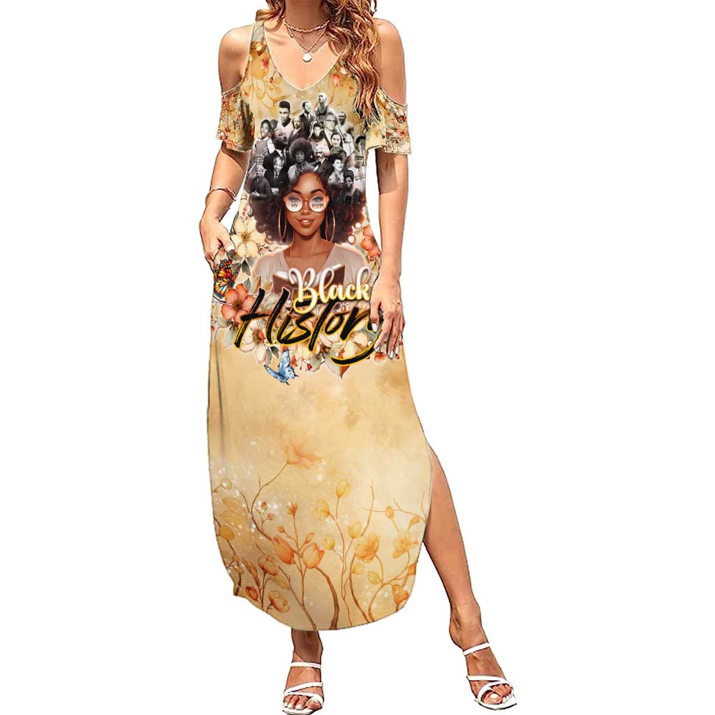 Black History My Roots Summer Maxi Dress Civil Rights Leaders African Women