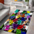 Black History Month Area Rug African American Paint Splashes