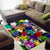 Black History Month Area Rug African American Paint Splashes