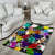 Black History Month Area Rug African American Paint Splashes