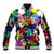 Black History Month Baseball Jacket African American Paint Splashes