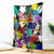 Black History Month Blanket African American Paint Splashes