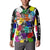 Black History Month Button Sweatshirt African American Paint Splashes