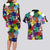 Black History Month Couples Matching Long Sleeve Bodycon Dress and Hawaiian Shirt African American Paint Splashes