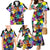 Black History Month Family Matching Mermaid Dress and Hawaiian Shirt African American Paint Splashes