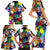 Black History Month Family Matching Short Sleeve Bodycon Dress and Hawaiian Shirt African American Paint Splashes