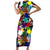 Black History Month Family Matching Short Sleeve Bodycon Dress and Hawaiian Shirt African American Paint Splashes