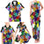 Black History Month Family Matching Tank Maxi Dress and Hawaiian Shirt African American Paint Splashes