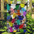 Black History Month Garden Flag African American Paint Splashes