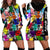 Black History Month Hoodie Dress African American Paint Splashes