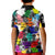 Black History Month Kid Polo Shirt African American Paint Splashes