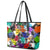 Black History Month Leather Tote Bag African American Paint Splashes