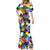 Black History Month Mermaid Dress African American Paint Splashes