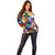 Black History Month Off Shoulder Sweater African American Paint Splashes